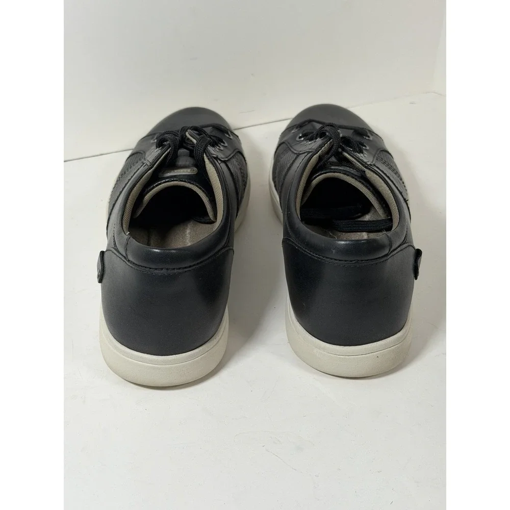 Rockport Shoes Mens‎ 11 M Colle Tie Casual Low Top Sneakers CH3342 Black Leather